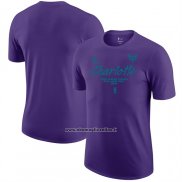 Maglia Manica Corta Charlotte Hornets Viola