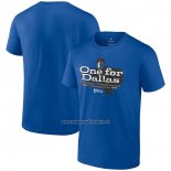 Maglia Manica Corta Dallas Mavericks 2024 Western Conference Champions Layup Drill Blu
