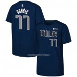 Maglia Manica Corta Dallas Mavericks Luka Doncic 2024 NBA Finals Blu