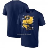 Maglia Manica Corta Denver Nuggets 2023 Western Conference Champions Free Throw Courtside Blu