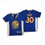 Maglia Manica Corta Golden State Warriors Icon Curry No 30 Blu