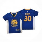 Maglia Manica Corta Golden State Warriors Icon Curry No 30 Blu