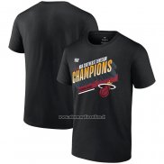 Maglia Manica Corta Miami Heat 2023 Southwest Division Champions Locker Room Nero