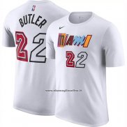 Maglia Manica Corta Miami Heat Jimmy Butler Citta 2022-23 Bianco