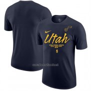 Maglia Manica Corta Utah Jazz Nero
