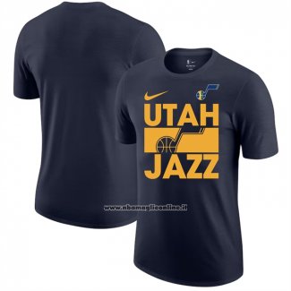Maglia Manica Corta Utah Jazz Nero1