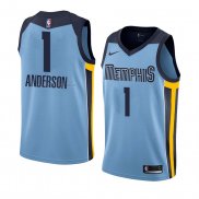 Maglia Memphis Grizzlies Kyle Anderson NO 1 Statement 2018 Blu