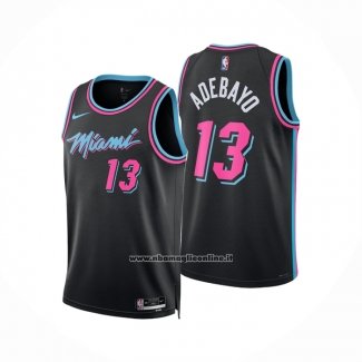 Maglia Miami Heat Bam Adebayo No 13 Citta 2025-26 Nero