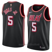 Maglia Miami Heat Derrick Jones Jr. NO 5 Classic 2018 Nero