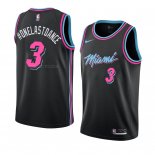 Maglia Miami Heat Onelastoance NO 3 Citta 2018-19 Nero