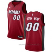 Maglia Miami Heat Personalizzate 17-18 Rosso