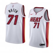 Maglia Miami Heat Yante Maten NO 71 Association 2017-18 Bianco