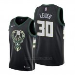 Maglia Milwaukee Bucks Jon Leuer NO 30 Statement Nero