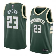 Maglia Milwaukee Bucks Sterling Brown NO 23 Icon 2018 Verde