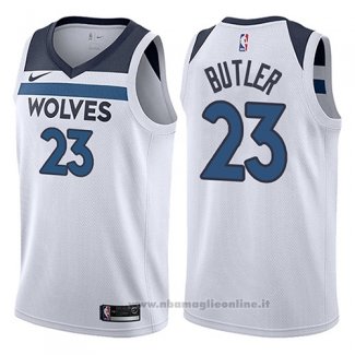 Maglia Minnesota Timberwolves Jimmy Butler NO 23 2017-18 Bianco