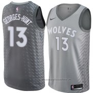 Maglia Minnesota Timberwolves Marcus Georges-Hunt NO 13 Citta 2018 Grigio