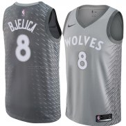 Maglia Minnesota Timberwolves Nemanja Bjelica NO 8 Citta 2018 Grigio