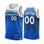 Maglia Minnesota Timberwolves Personalizzate Citta 2023-24 Blu