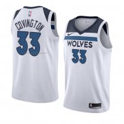 Maglia Minnesota Timberwolves Robert Covington NO 33 Association 2018 Bianco