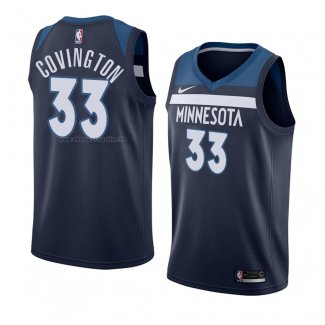 Maglia Minnesota Timberwolves Robert Covington NO 33 Icon 2018 Blu