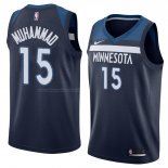 Maglia Minnesota Timberwolves Shabazz Muhammad NO 15 Icon 2018 Blu