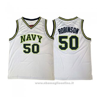 Maglia Navy David Robinson NO 50 Bianco