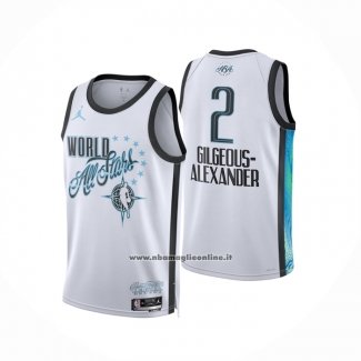Maglia Nba All Star 2026 Shai Gilgeous Alexander No 2 Bianco