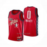 Maglia Nba All Star 2026 Tyrese Maxey No 0 Rosso
