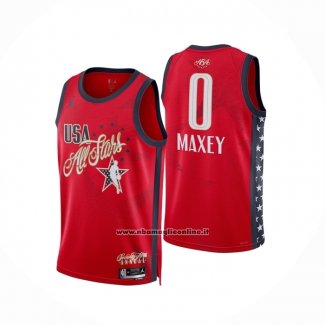 Maglia Nba All Star 2026 Tyrese Maxey No 0 Rosso