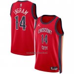 Maglia New Orleans Pelicans Brandon Ingram #14 Statement 2023-24 Rosso