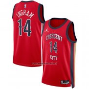 Maglia New Orleans Pelicans Brandon Ingram #14 Statement 2023-24 Rosso