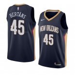 Maglia New Orleans Pelicans Dairis Bertans NO 45 Icon 2018 Blu