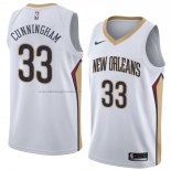 Maglia New Orleans Pelicans Dante Cunningham NO 33 Association 2018 Bianco