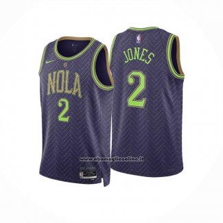 Maglia New Orleans Pelicans Herbert Jones #2 Citta 2024-25 Viola