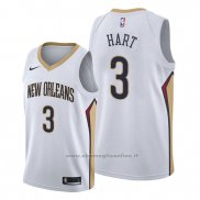 Maglia New Orleans Pelicans Josh Hart NO 3 Association Bianco