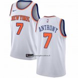 Maglia New York Knicks Carmelo Anthony #7 Association Bianco