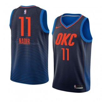 Maglia Oklahoma City Thunder Abdel Nader NO 11 Statement 2018 Blu