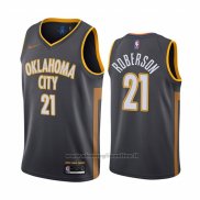 Maglia Oklahoma City Thunder Andre Roberson NO 21 Citta Nero