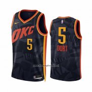 Maglia Oklahoma City Thunder Luguentz Dort #5 Citta 2023-24 Nero