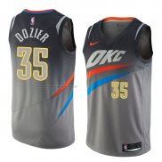 Maglia Oklahoma City Thunder Pj Dozier NO 35 Citta 2018 Grigio