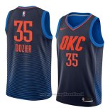 Maglia Oklahoma City Thunder Pj Dozier NO 35 Statement 2018 Blu