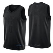 Maglia Oklahoma City Thunder Russell Westbrook NO 0 MVP Nero