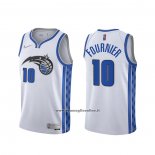 Maglia Orlando Magic Evan Fournier #10 Earned 2020-21 Bianco