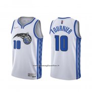 Maglia Orlando Magic Evan Fournier #10 Earned 2020-21 Bianco