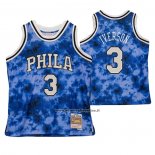 Maglia Philadelphia 76ers Allen Iverson #3 Galaxy Blu