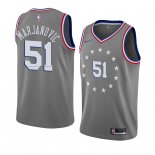 Maglia Philadelphia 76ers Boban Marjanovic NO 51 Citta 2018-19 Grigio