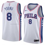 Maglia Philadelphia 76ers James Young NO 8 Association 2018 Bianco