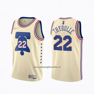 Maglia Philadelphia 76ers Matisse Thybulle #22 Earned 2020-21 Crema