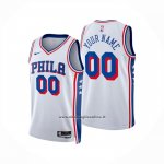 Maglia Philadelphia 76ers Personalizzate Association 2024-25 Bianco