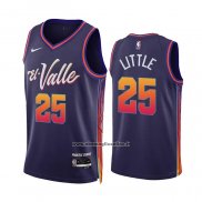 Maglia Phoenix Suns Nassir Little #25 Citta 2023-24 Viola